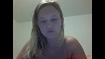 Blonde Fingering In Front Of Webcam   sxcamZ com