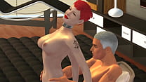 Animation type SIMS 4 avec le visage et la voix Natacha Polony Animation type SIMS 4 avec le visage et la voix Natacha Polony