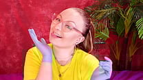 ASMR video with medical nitrile gloves Arya Grander
