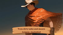 Teen dirty talks and moans