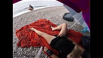 Flashing my pussy in front of a young guy in public beach and he helps me squirt it 039 s very risky MissCreamy