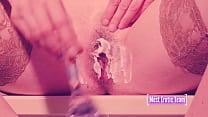 Sexy girl shaves her pussy and pissing Preview