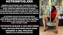 Hotkinkyjo in black amp red sexy dress fuck her ass with huge dildo from mrhankey amp anal prolapse Hotkinkyjo in black amp red sexy dress fuck her ass with huge dildo from mrhankey amp anal prolapse