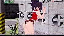 Momo Yaoyorozu having sex in the streets pov My hero Academia Short more on red