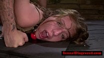 Fetish bdsm bondage babe deepthroating and doggystyle