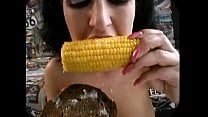 cum on food corn cob cum