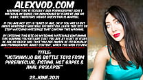 Hotkinkyjo big bottle toys from Phreakeclub fisting hot gapes amp anal prolapse