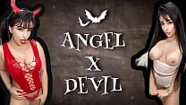 jerk off conquest JOI pretty angel and gorgeous devil cosplay teasing to get your cum which one will you choose jerk off conquest JOI pretty angel and gorgeous devil cosplay teasing to get your cum which one will you choose
