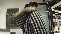 Charming czech chick was teased in the mall and fucked in pov