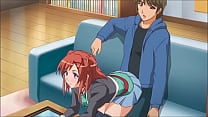 step Brother gets a boner when step Sister sits on him   Hentai  Subtitled 