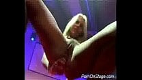 Porn on stage stripper dildo