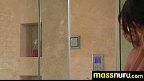 Naughty chick gives an amazing Japanese massage 7