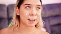 Horny blonde seduces you with her chubby naked body right after her boyfriend filled her face with cum Horny blonde seduces you with her chubby naked body right after her boyfriend filled her face with cum