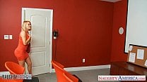 Blonde office babe Krissy Lynn gets nailed