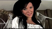 Babe in a costume and sexy lingerie for Halloween Babe in a costume and sexy lingerie for Halloween
