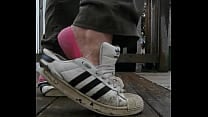 Slutty well worn adidas superstars