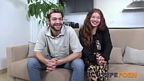 Lovely young couple makes their porn debut with CREAMPIE Cloe and Michel