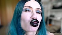 Goth girl lip pouting job CUSTOM
