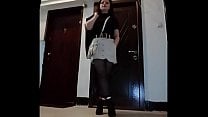 leather catsuit or pantyhouse with miniskirt leather catsuit or pantyhouse with miniskirt