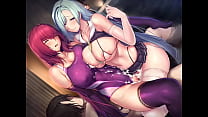 Fate Empire of Dirt Scathach  amp  Br uuml nnhilde all sex scenes  no sound 