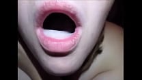 Wife Deepthroat Husband Dick amp Swallow A Mouth Full Of Cum