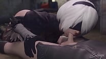2B le da tremenda chupada a la polla de 9S Nier Automata 2B le da tremenda chupada a la polla de 9S Nier Automata