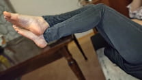 Real Sex Tape I let his small Cock Rub Against my dirty smelly feet