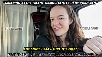 Creeping at The Talent Testing Center in My Porn Van