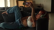 I find my roommie having virtual sex with her boyfriend and I manage to seduce her until we fuck I find my roommie having virtual sex with her boyfriend and I manage to seduce her until we fuck