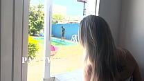 Esperei o Marido sair de casa para Dar pro limpador de piscina completo no RED e SHEER 