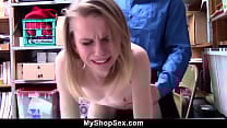 Shoplifter Suspect Fucked by Security Officer in Backroom Myshopsex