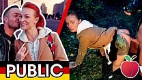 Outgoing Kessie Shy ▲ FUCKED OUTDOORS ▲ behind German ad board Dates66 com