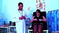 Skinny Nymphomaniac Mature Seduce her Gynecologist to Orgasm Sex