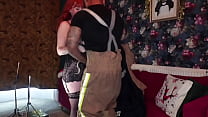 Sexy red head kemkay32 needed cooling down by a fireman