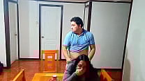 Sex before breakfast on the dining table with a stepmother taken by surprise Sex before breakfast on the dining table with a stepmother taken by surprise