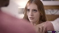 Perverted neighbor Mr Pete likes her new redhead teen neighbor Maya Kendrick so she tricked her into sex and ended up fucking her tight teen pussy