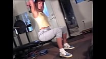 Maria Shadoes Redhead MILF Shows Perky Tits in The Gym BTS