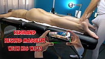 Masseur Touch his Dick on my Wife 039 s Body Husband Records with Mobile Phone the Dick of Boner Masseur getting bigger when he massages wife 039 s Ass in Massage Room