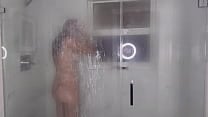 Artemisia Love taking a shower after a scene Big boobs long hair fetish Pornstar