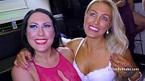 The bukkake circle with 2 British MILFs The bukkake circle with 2 British MILFs