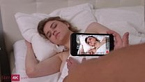 After waking up teen Bella Breeze is penetrated by partner After waking up teen Bella Breeze is penetrated by partner