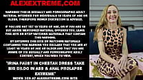 Irina Faust in cheetah dress take big dildo in ass amp anal prolapse extreme Irina Faust in cheetah dress take big dildo in ass amp anal prolapse extreme