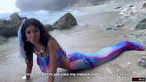 Met a real Mermaid on an island and gave her legs to fuck