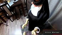 Sexy Nun Sucking Big Cock Fucking On The Table Cum on Ass