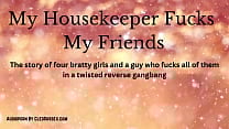 Reverse Four Girl Gangbang On Male Housekeeper Audiobook From CleoSussex com Reverse Four Girl Gangbang On Male Housekeeper Audiobook From CleoSussex com
