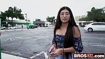 Brace Faced Latina Teen Fucked by a Stranger for Fake Cash