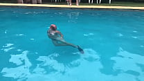 Sexy bald swim naked MOV