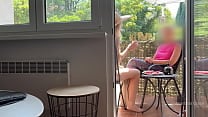 My husband is jerking off and cum in front of my stepmom a while we talk on balcony My husband is jerking off and cum in front of my stepmom a while we talk on balcony