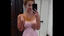 Mia Piper aka Hazel Grace masturbates in front of mirror