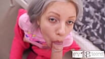 MY18TEENS She loves to suck cocks compilation of three best blowjobs from Vasya Silvia